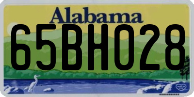 AL license plate 65BH028