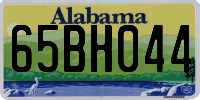 AL license plate 65BH044
