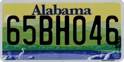 AL license plate 65BH046