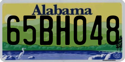 AL license plate 65BH048