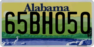 AL license plate 65BH050