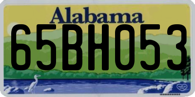 AL license plate 65BH053