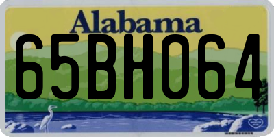 AL license plate 65BH064