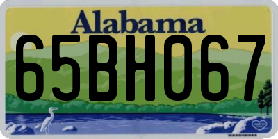 AL license plate 65BH067