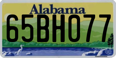 AL license plate 65BH077