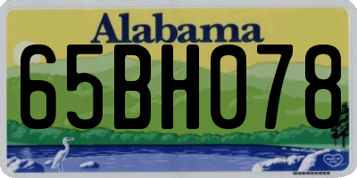 AL license plate 65BH078