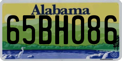 AL license plate 65BH086