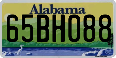 AL license plate 65BH088
