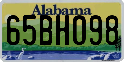 AL license plate 65BH098