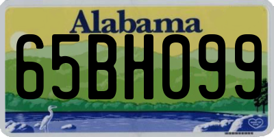 AL license plate 65BH099
