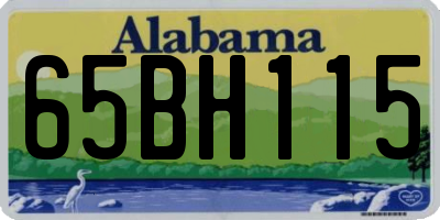 AL license plate 65BH115