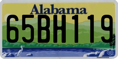 AL license plate 65BH119