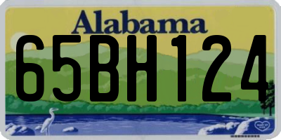 AL license plate 65BH124
