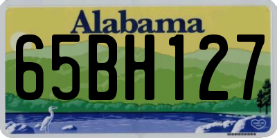 AL license plate 65BH127