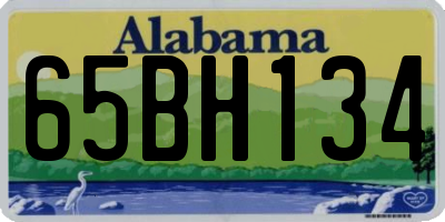 AL license plate 65BH134