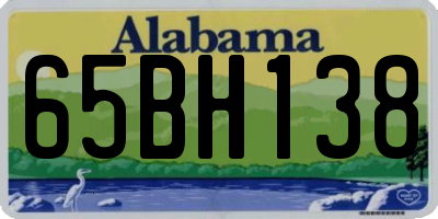 AL license plate 65BH138
