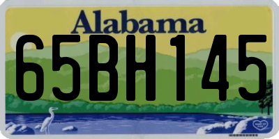 AL license plate 65BH145