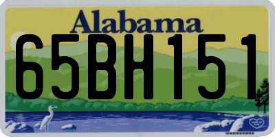 AL license plate 65BH151