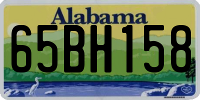AL license plate 65BH158