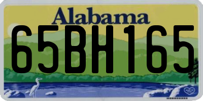 AL license plate 65BH165