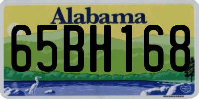 AL license plate 65BH168