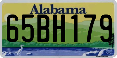 AL license plate 65BH179