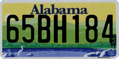 AL license plate 65BH184
