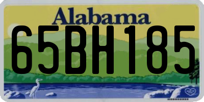 AL license plate 65BH185