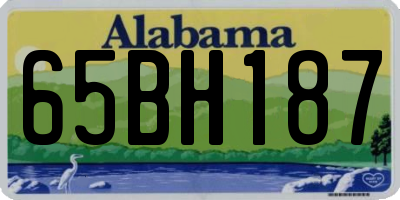 AL license plate 65BH187
