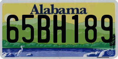AL license plate 65BH189