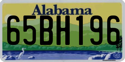 AL license plate 65BH196