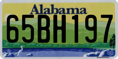 AL license plate 65BH197