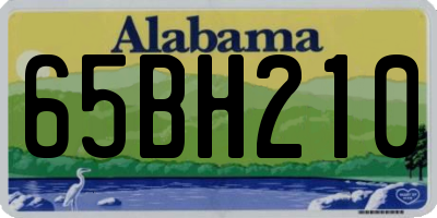 AL license plate 65BH210