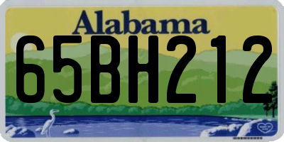 AL license plate 65BH212