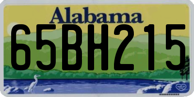 AL license plate 65BH215
