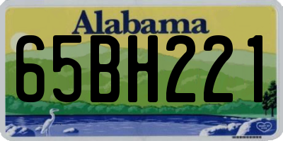 AL license plate 65BH221