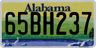 AL license plate 65BH237