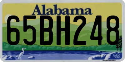 AL license plate 65BH248