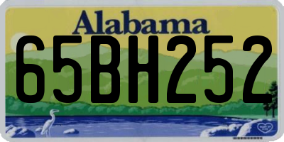 AL license plate 65BH252