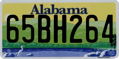 AL license plate 65BH264