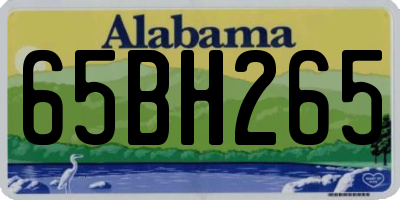 AL license plate 65BH265