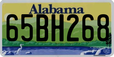 AL license plate 65BH268