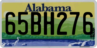 AL license plate 65BH276