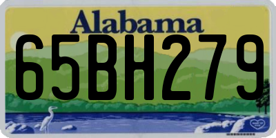 AL license plate 65BH279