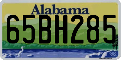 AL license plate 65BH285