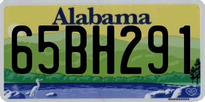 AL license plate 65BH291