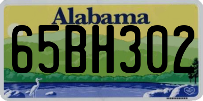 AL license plate 65BH302