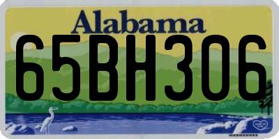 AL license plate 65BH306