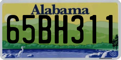 AL license plate 65BH311