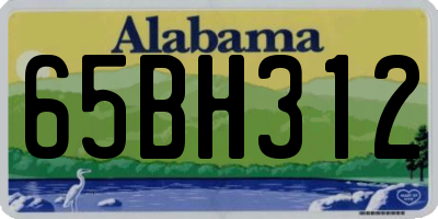 AL license plate 65BH312